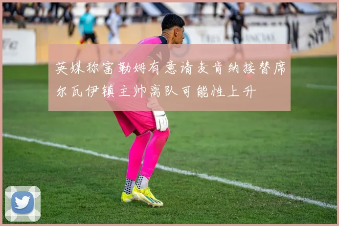 英媒称富勒姆有意请麦肯纳接替席尔瓦伊镇主帅离队可能性上升